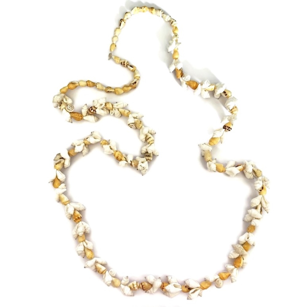As Low As $2 Conch Shell Necklace Beads Ready to Wear or Upcycle 36"